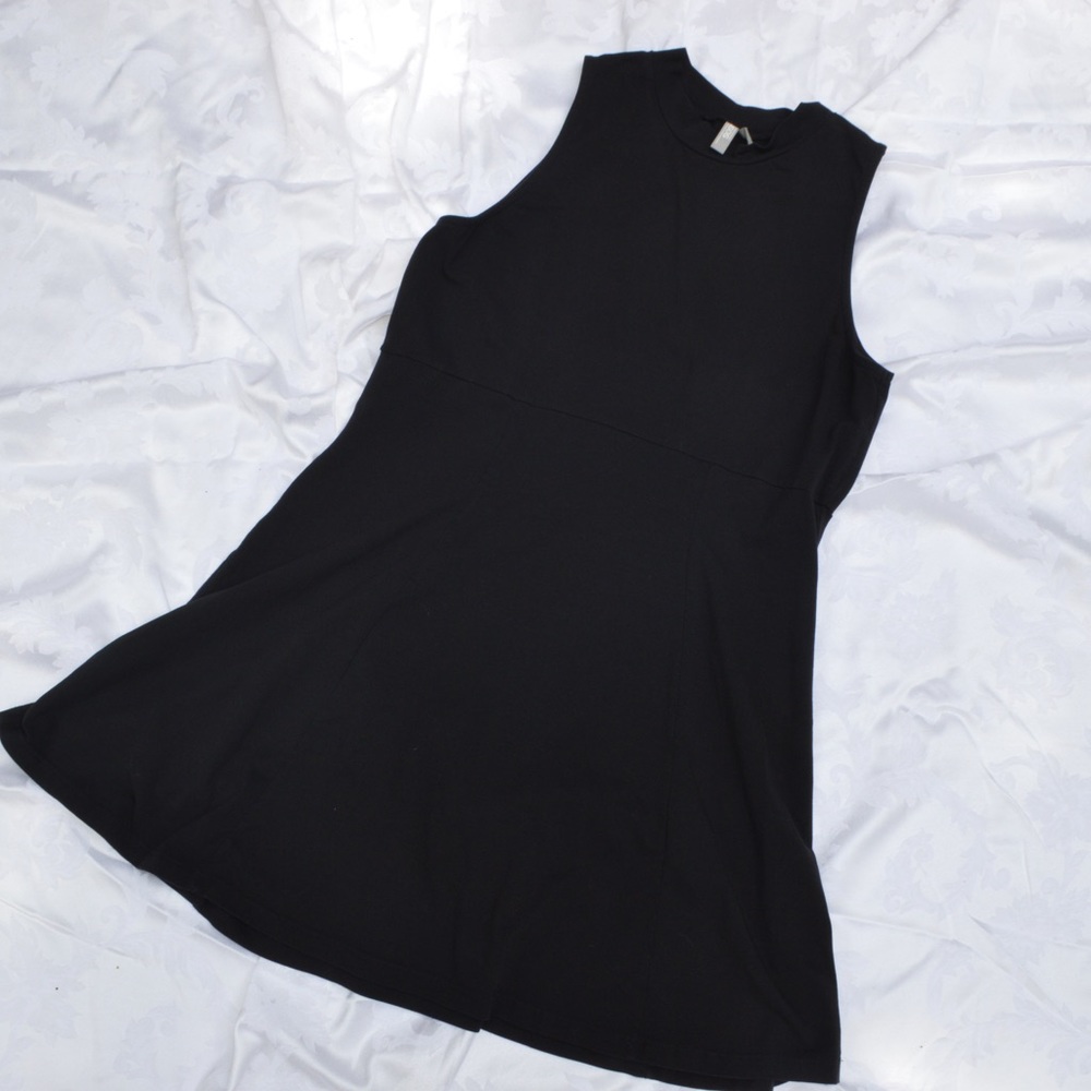 Black ASOS Turtleneck Sleeveless Dress